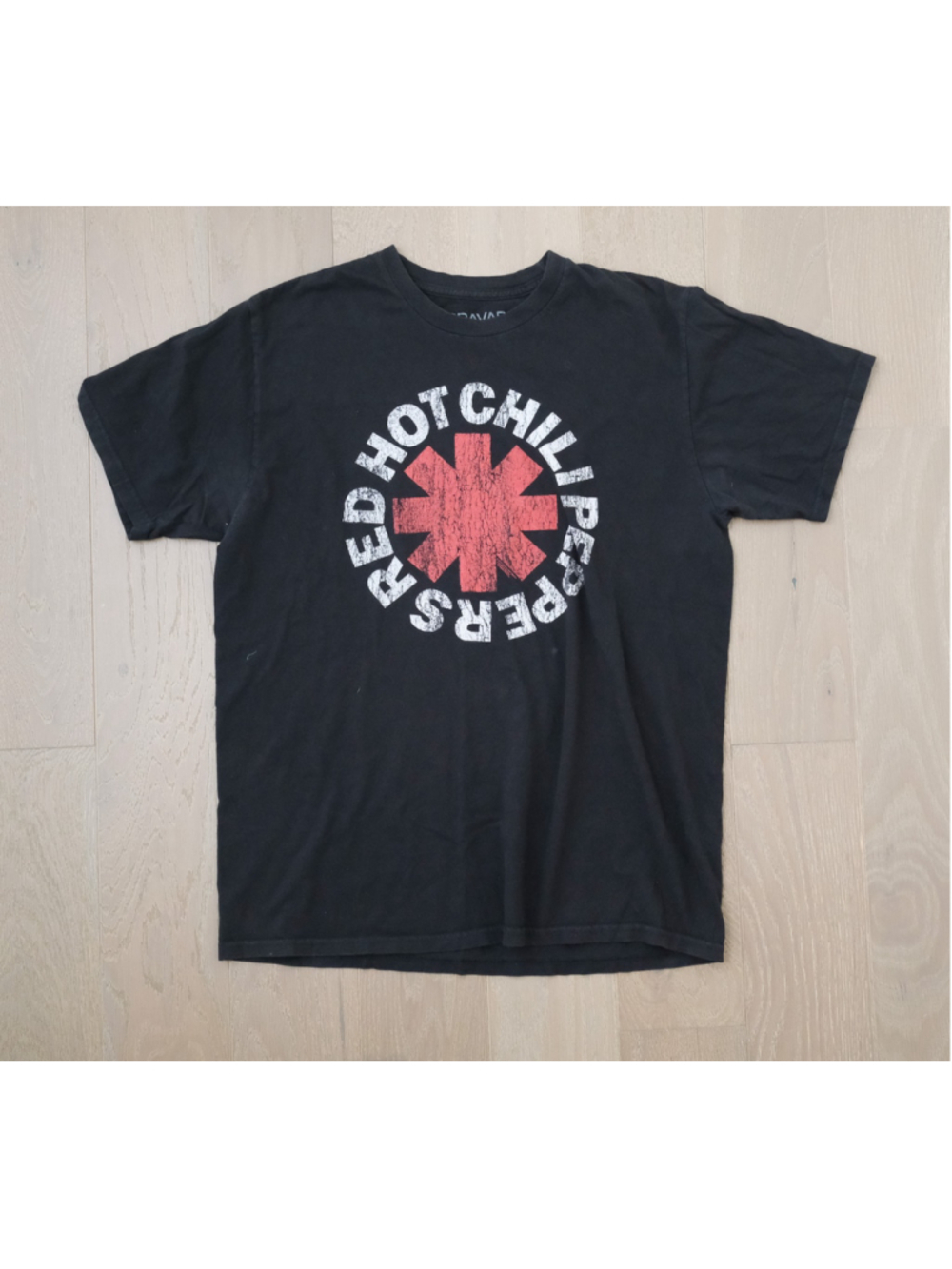 Red Hot Chili Peppers RHCP Logo Graphic T-Shirt Black Men’s Large Bravado